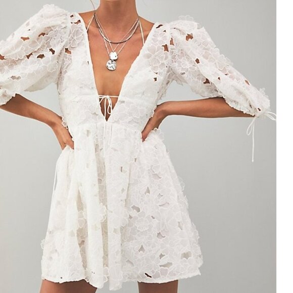 NWT FOR LOVE AND LEMONS LEIGHTON MINI DRESS SIZE M - Picture 1 of 7